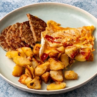 3 Eggs Any Style with Meat Platter