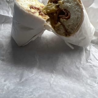 2. Three Egg Whites Wrap with Meat