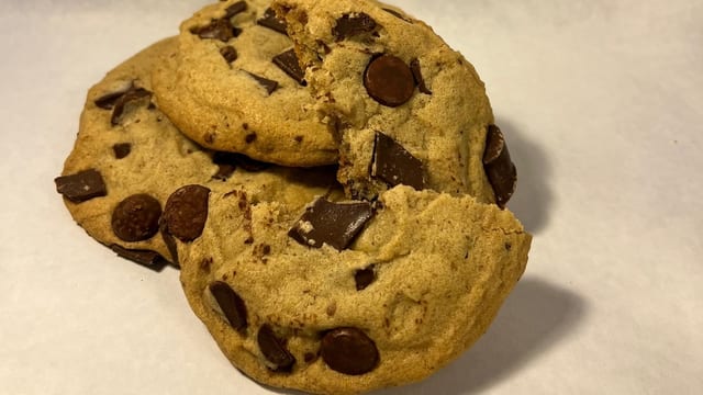 Fresh Baked Chocolate Chip Cookie.