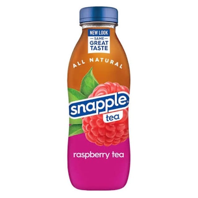 Raspberry tea Snapple.