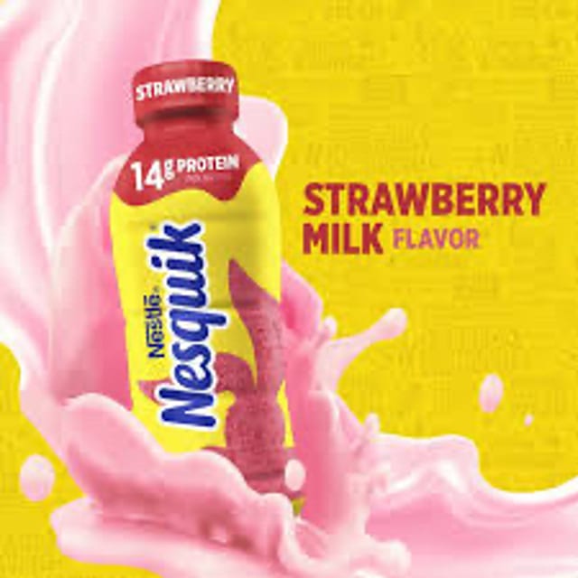 Nesquick Strawberry Milk.